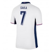 Camisa de time de futebol Inglaterra Bukayo Saka #7 Replicas 1º Equipamento Europeu 2024 Manga Curta